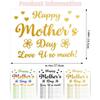 5pcs Mother's Day decorations Happy father Balloon Stickers Gold Black DIY ballons stickers Mother Birthday Party Decoration