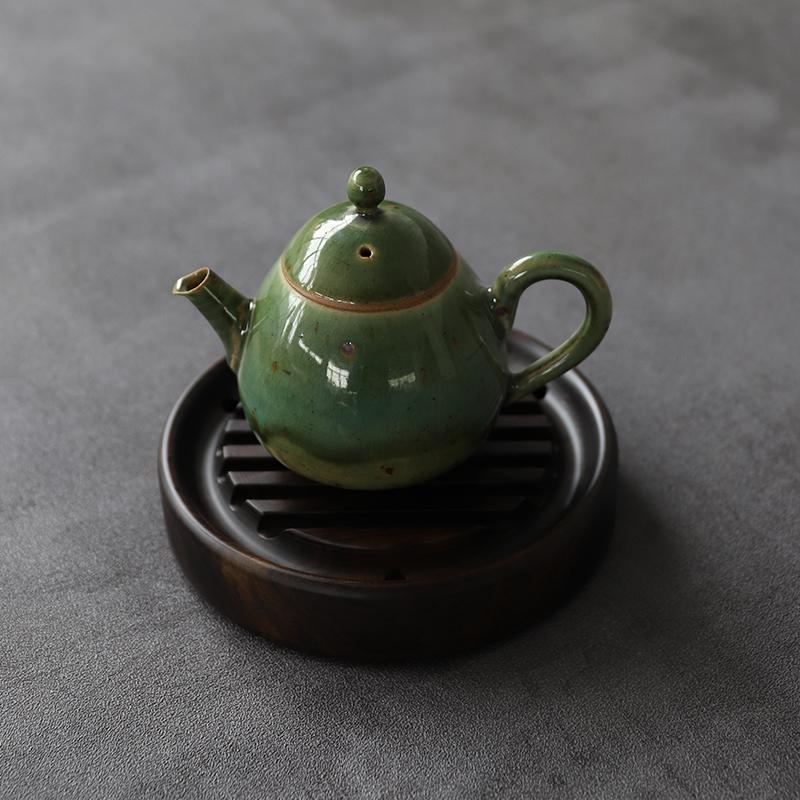 Ebony Tea Trays and Platters Wood Teapot Holders