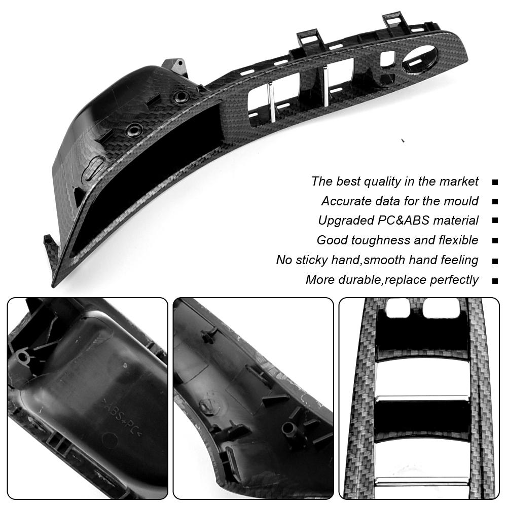AAAQT1 RHD Right Driver Car Interior Door Handle Armrest Panel Pull Trim Cover Set For BMW 5 Series F10 F11 520i 523i 525i 528i 530i