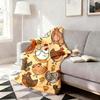 1pc Cute Cartoon Chicken Flannel Throw Blanket Farm Animal Themed Cozy Plush Blanket for Bedroom Living Room Couch