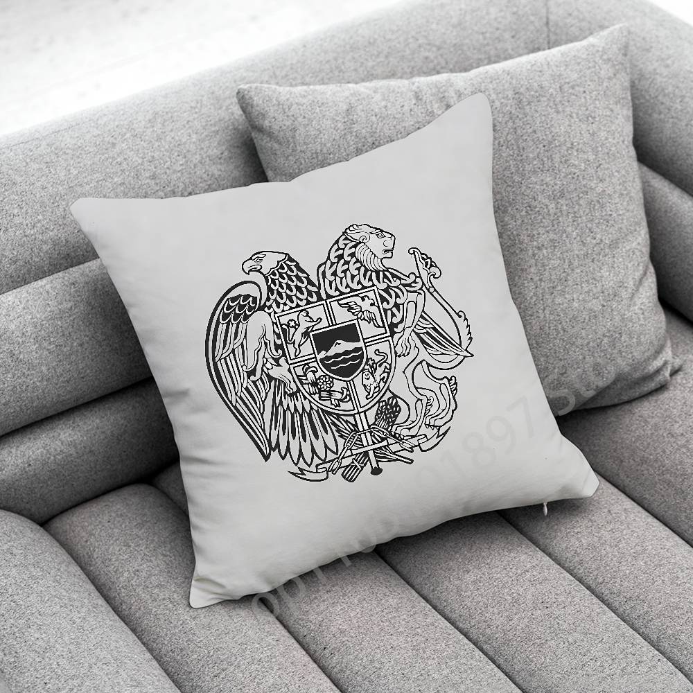 Armenia Flag Passport Logo Throw Pillow Case For 45x45cm 40x40cm 30x30cm 50x50cm 55x55cm Square Home Pillowcase Case