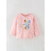 Girls' Cute Mouse Long-Sleeved T-Shirt, Spring and Autumn Pure Cotton, Little Girl's Inner Layering Shirt, Children's Baby Round Neck Top 6