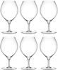 Kimura Glass Shop [Piccolo 15oz Wine Glasses, Set of 6] Red Wine, Beer, Thin-walled, Stylish Glasses, Slovakian Kara Crystal, 470cc