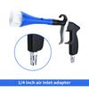 Car Cleaning Gun Tools Air Blow Gun Dry Brush Cleaning Gun with 2 Nozzles 1 4inch Air Inlet Adapter 360 degree Rotate