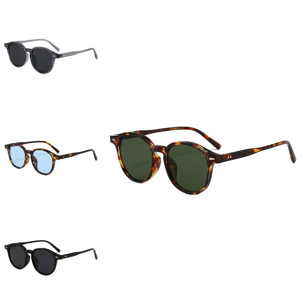 Vintage Round Sunglasses For Men And Women With Uv400 Protection And Gray Lenses For Outdoor Activities