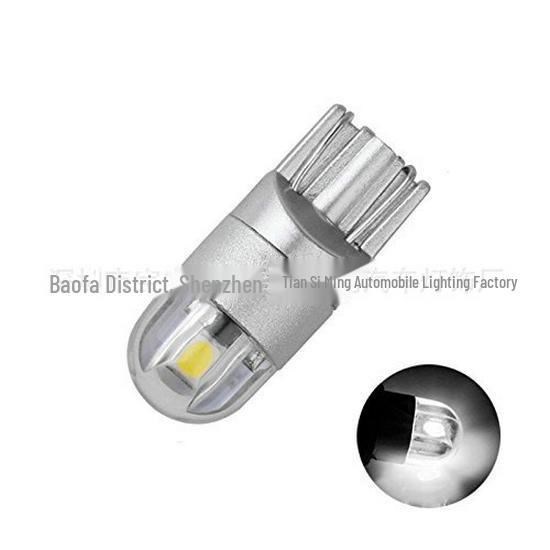 

Светодиодные автомобильные фары T10 из алюминиевого корпуса - 3030 подсветка номерного знака и ширины, маленькая вилка W5W белый