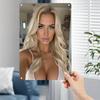 D Flat Metal Sign Beautiful Blonde Girl Blue Eyes Long Hair White Top Necklace Vintage Aesthetic Wall Art Home Room Decor Gift
