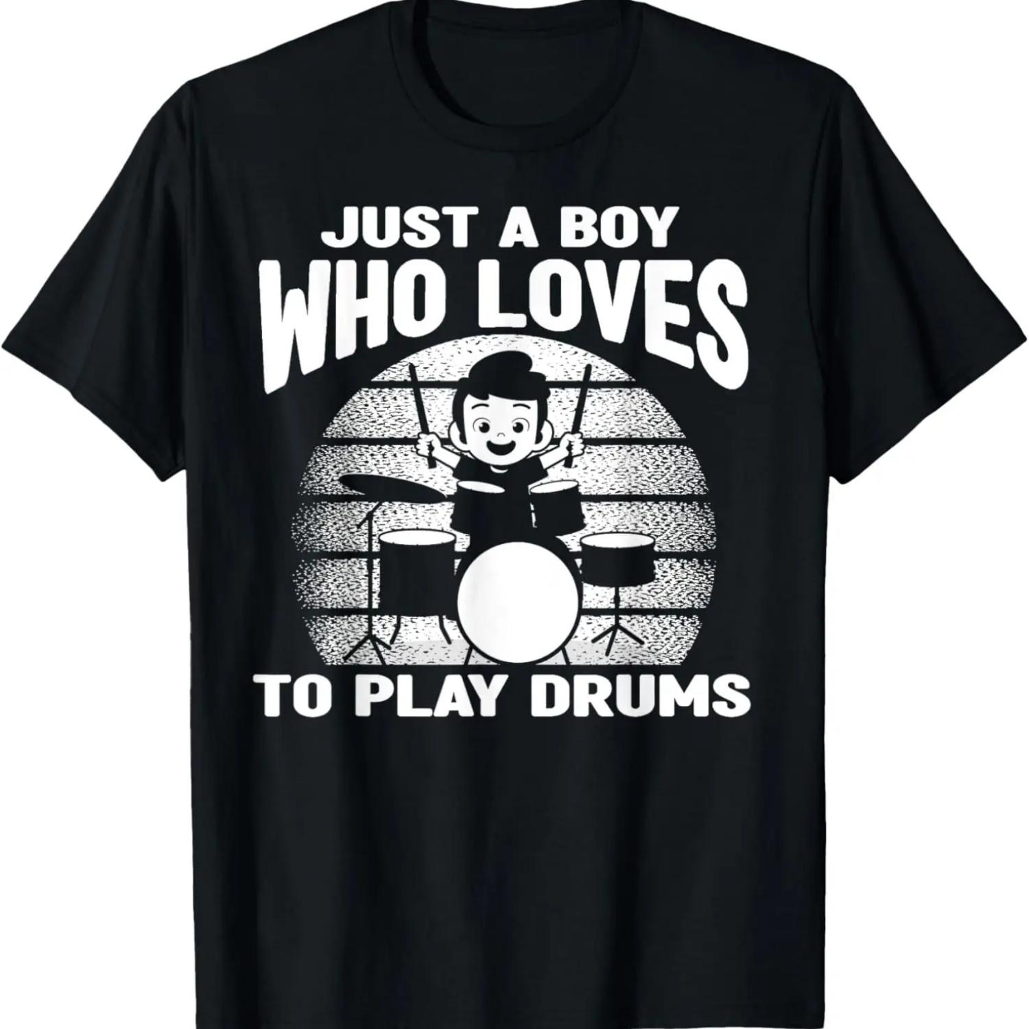 Drummer Boy - Just A Boy Who Loves To Play Drums T-Shirt S