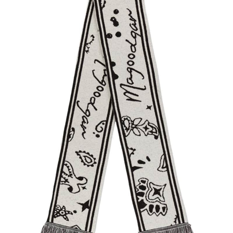 

MAGOODGAN 9206 Jacquard Cream Muffler ONE