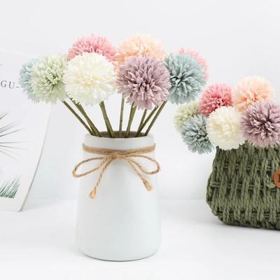 Silk Cloth Fake Flower Ball Dyed Edged Simulation Flowers New Chrysanthemum Photography Props
