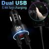 Car Charger Dual USB Ports Super Fast Charging Car Accessories For Volkswagen Golf GTI MK1 MK2 MK3 MK4 MK5 MK6 MK7 MK8