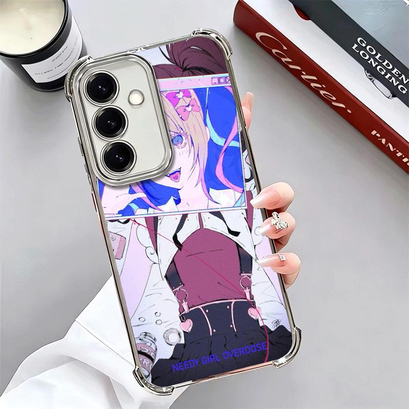 Needy Girl Streamer Overload Soft Phone Case For Samsung A17 A27 A07 A37 A57 A16 A56 A15 A55 A14 A54 A13 A53 A26 A36 A25 A35 A24