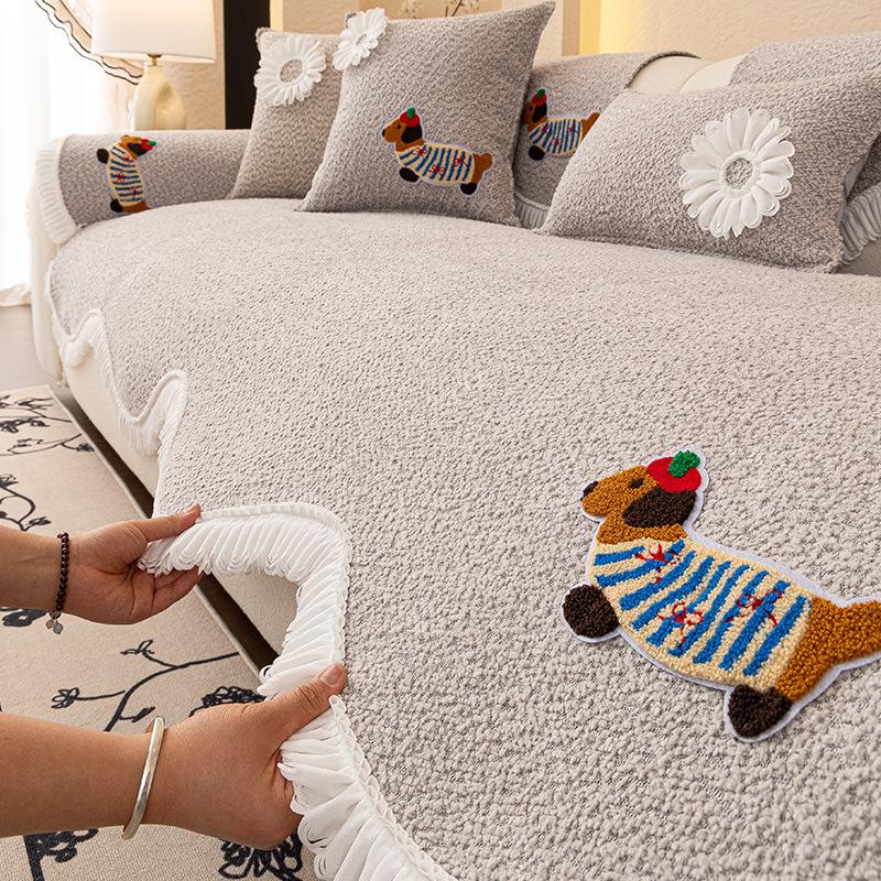 Special-Shaped Sofa Cushion  New Four-Season Universal Combination Sofa Seat Cushion One-Piece Sofa Cover Seat Cushion