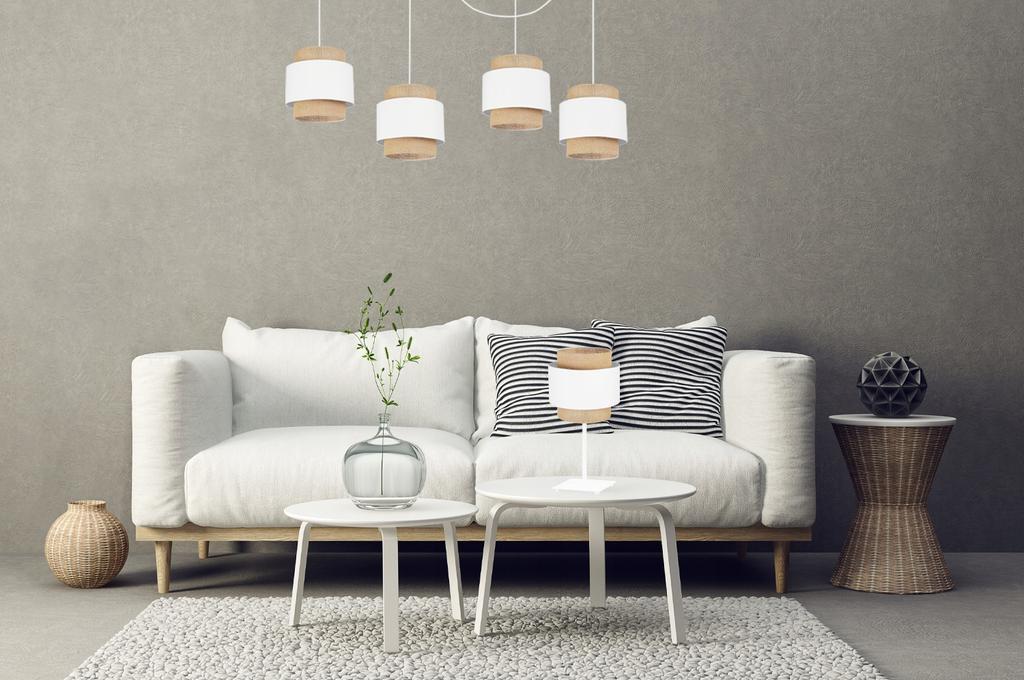 NIGHT TABLE LAMP BOHO JUTA LAMPSHADE 20 CM