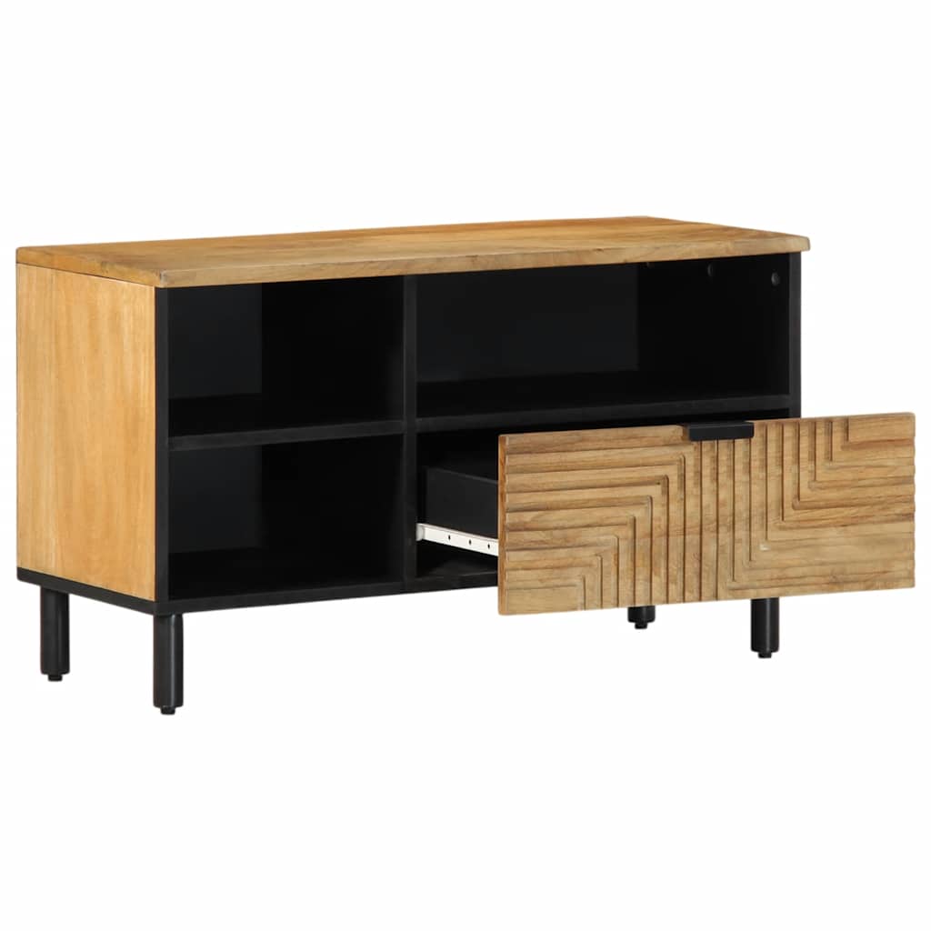 TV Stand in Brown 80 x 33 x 46 cm Solid Mango Wood