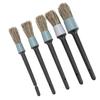 5PCS Car Detailing Brush Kit Dirt Dust Cleaning Tool with Black Handle for Trucks Motorcycles Bicycles