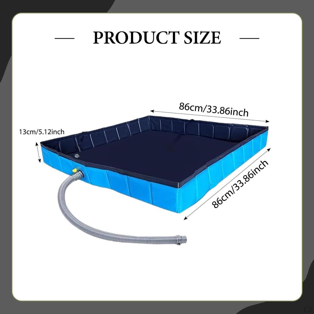Camping Shower Base Floor Portable Foldable Pan Versatile Supplies Showers Tent Awning