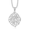 Tree Leaf Pack Crystal Sweater Chain Female Leaf Temperament Versatile Autumn And Winter Clothes Long Necklace