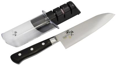 Kai Diamond Knife Sharpener Set for Seki Magoroku Santoku with Diamond and Ceramic Made In Japan Knife, 165mm, 10,000cc, AE5161, Sharpener,