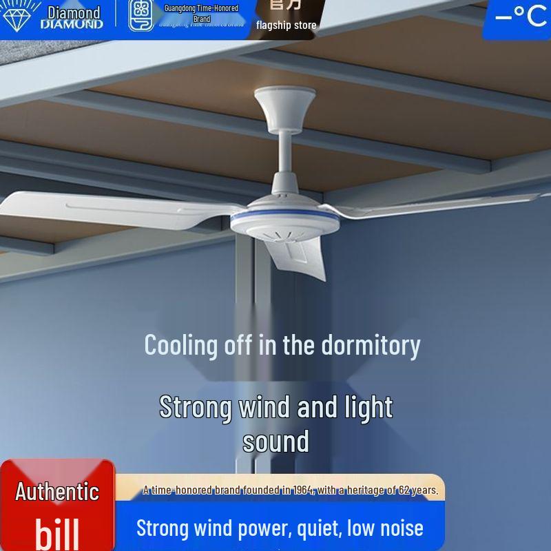 Silent Mini Ceiling Fan - Large Airflow for Home, Dorm, Bed & Mosquito Nets - Electric Fan with Free Shipping