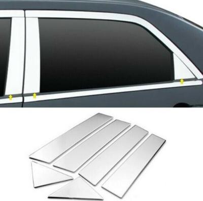 Chrysler 300 300C Dodge Magnum 2005 2006 2007 2008 2009 2010 Sütun Direkleri Araba Camı Kaplaması BC Sütun Çıkartmaları Gümüş