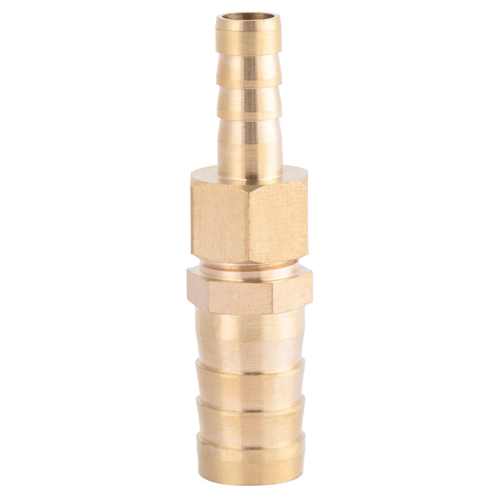Brass Fitting Hose Barb Tail Reducer Reducing Plug Connector (8mm-14mm 1pcs)