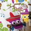 Colorful Owl Cactus Music Guitar Chiffon Sheer Curtains for Living Room Bedroom Home Decor Window Voile Tulle Curtain Drapes
