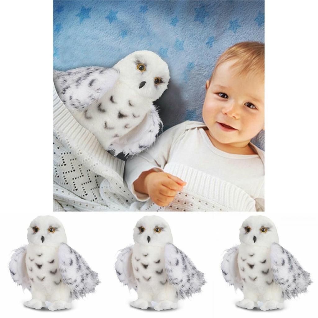 Adorable Wizard Snowy Owl Plush Toy Soft Stuffed Doll For Kids Christmas Gift