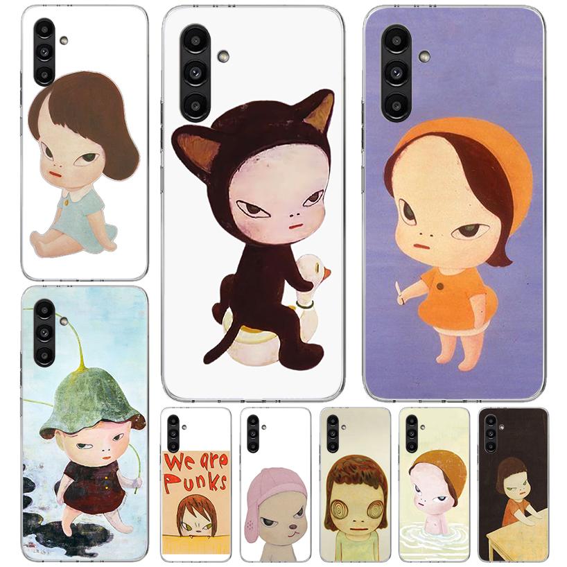 Y-Yoshitomo Nara Phone Case For Samsung Galaxy A13 A14 A15 A16 A17 A53 A54 A55 A56 A57 A33 A34 A35 A36 A37 A23 A24 A25 A26 Galax