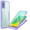 For OPPO F19 360°Full Protection Phone Case For OPPO F19 Pro Plus Double-Sided Transparent Bumper Shockproof Cover F19 Po Cases