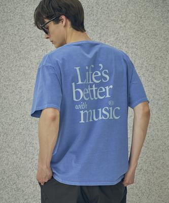 HALBKREIS LAYOUT T20046 Music Printing T-Shirt_Blue