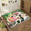 Kuroko s Basketball Floor Mat Soft Thickened Absorbent Non-Slip Bedroom Living Room Door Mat Home Decor Flannel Rugs