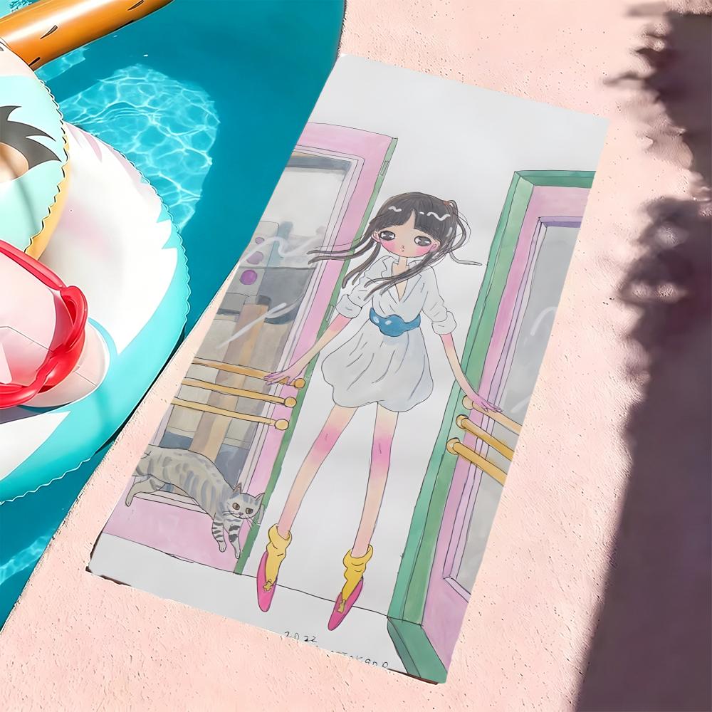 A-Aya Takano Towel Microfiber Beach Towel, Quick-Dry, Sand-Free, Ultra-Fine Fiber, Super Soft.