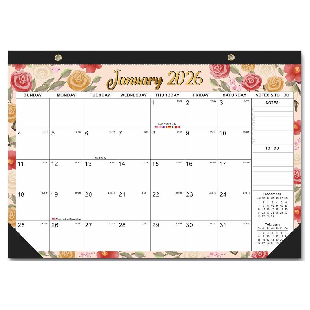 Spacious Hanging Calendar Creative Monthly Planner Calendar 18-Month Calendar  Family Planning