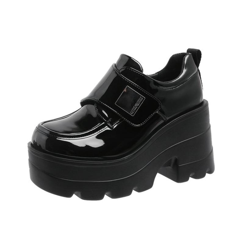 Fashion 10CM Spring Autumn Platform High Heels Shiny Crystal Mary Jane Shoes Simple Platform Shoes Student College Sweet Women's Shoes