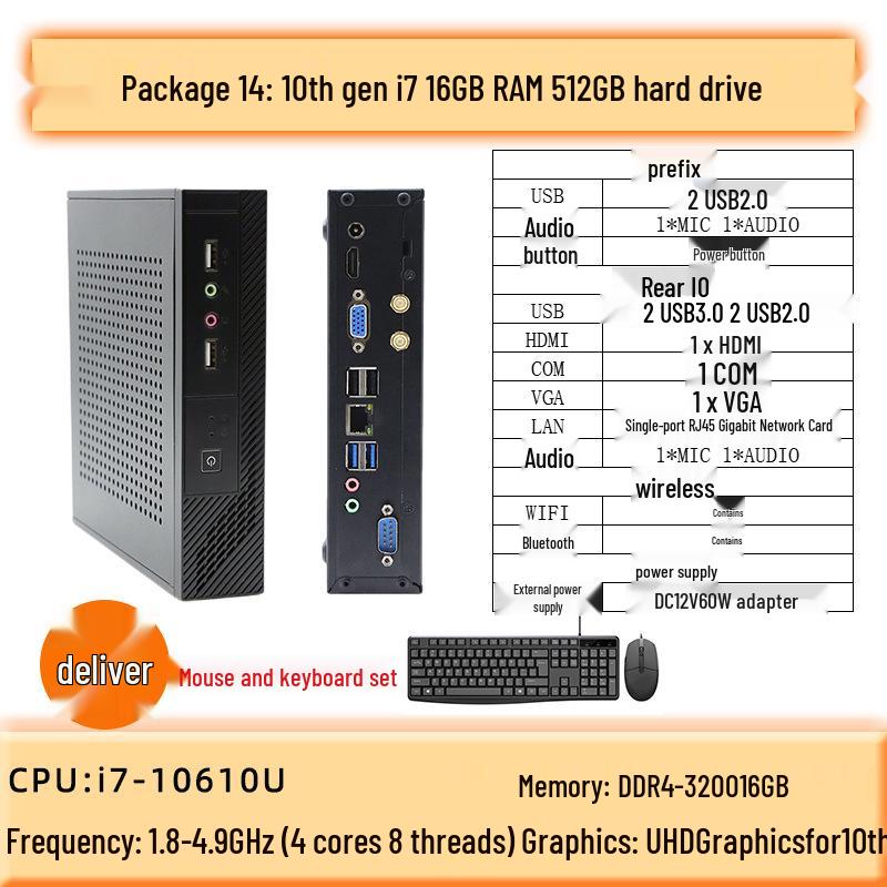 LianDa T45X Mini PC: Core XinChuang Cloud Terminal for Industrial Control