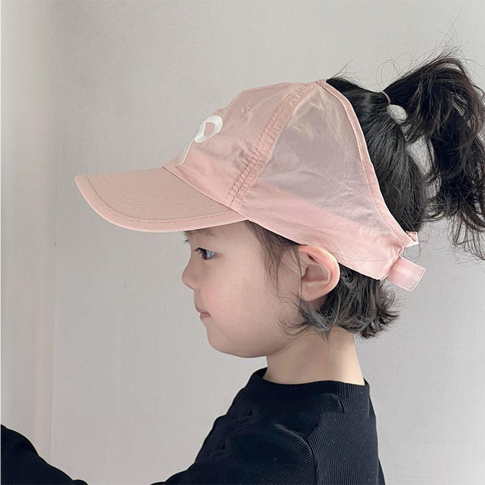 Bow Half Empty Top Hat Shading Hat Children's Visor Hat Lovely Summer Kid Sunhat  Baby