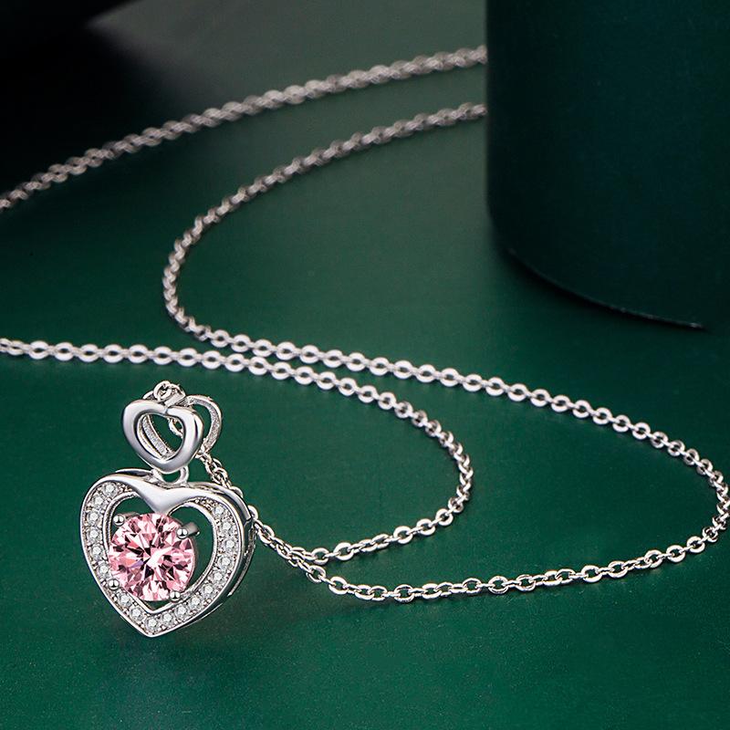 BELLA BOX Heart Pendant Necklace Multiple Colour Fashion Wedding Engagement Jewelry