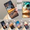 Summer Beach Sunset On Sea TPU Phone Case For Samsung Galaxy Note 10 Pro S26 S25 S24 S23 S22 Ultra Plus S21 FE S20 Cover