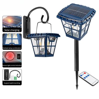 Intelligent Sensor Solar Power Led Outdoor Lighting Lamp Retro Wall Light Garden Light Waterproof Street Lawn Lamp
