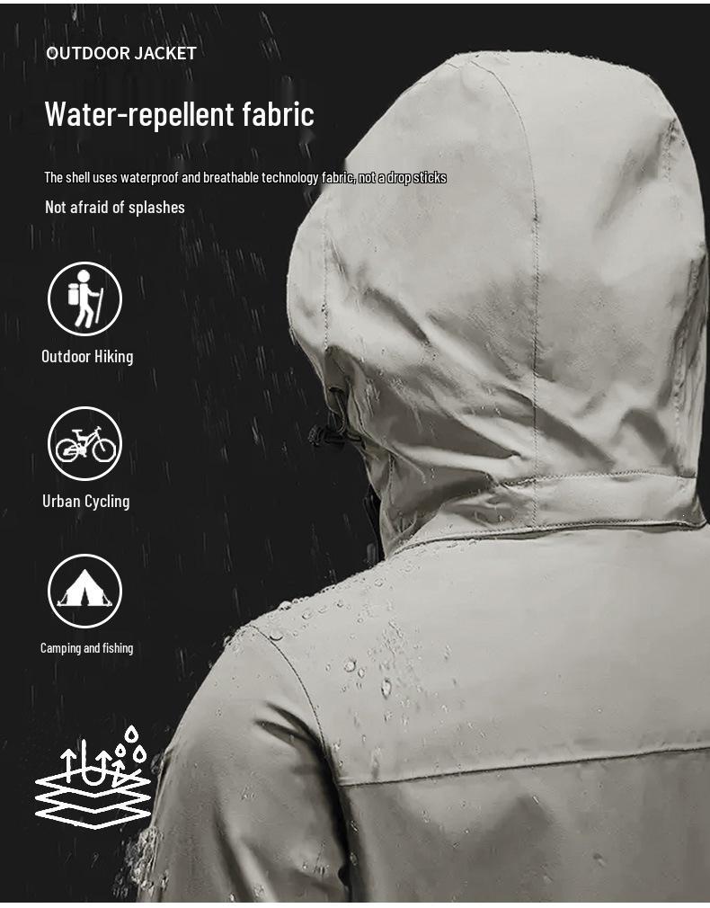 Men's & Women's Trendy Color Block Windbreaker: Wear-Resistant, Windproof, Waterproof Jacket for Spring/Autumn.