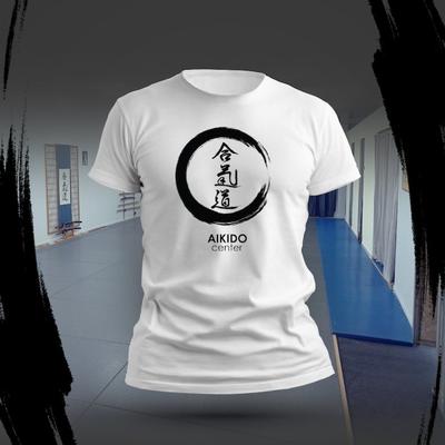 T-shirt Imprimé Arts Martiaux Aikido Femme Homme Original Aiki Été Extérieur Respirant Coton Streetwear Vêtements Vintage Tee