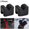 Black Rubber Jack Rubber Pad Durable Wear Resistant Anti Slip Slotted Adapter  Axle Stand Use
