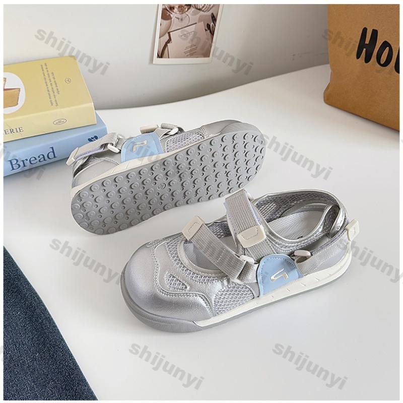 Fashion Women's White Sneakers 2025 Summer New Mesh Breathable Fashion Non Slip Sandals Luxury Lightweight Comfortable Casual Flat Shoes