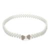 A New Fashion Japanese Women's Pearl Waist Chain Dress with An Elastic Waist Belt and A Large Elastic Pearl Waist Chain for Women