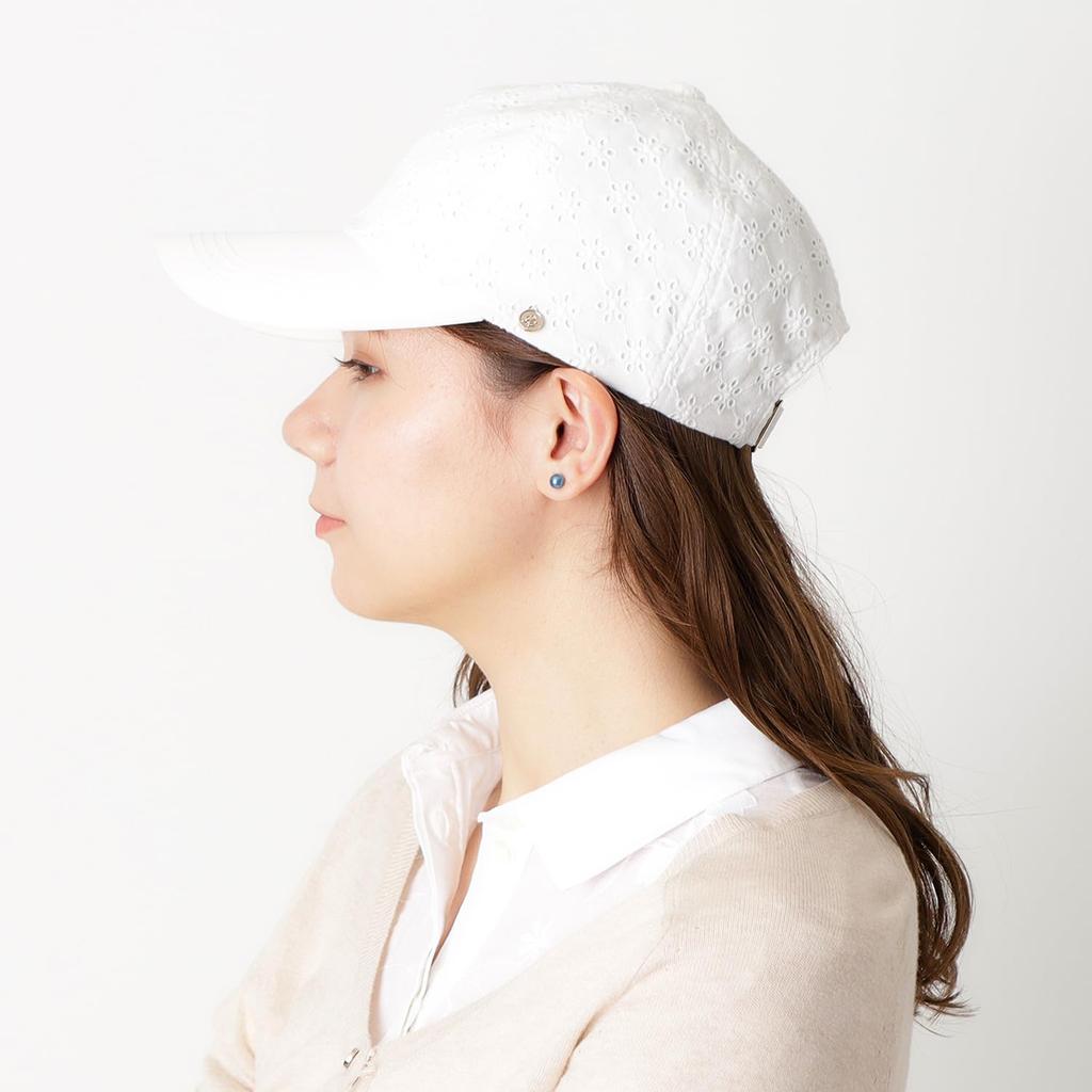Moonbat PAUL JOE ACCESSOIRES Deep Lace Cap with Logo 71004 & Charm, White,