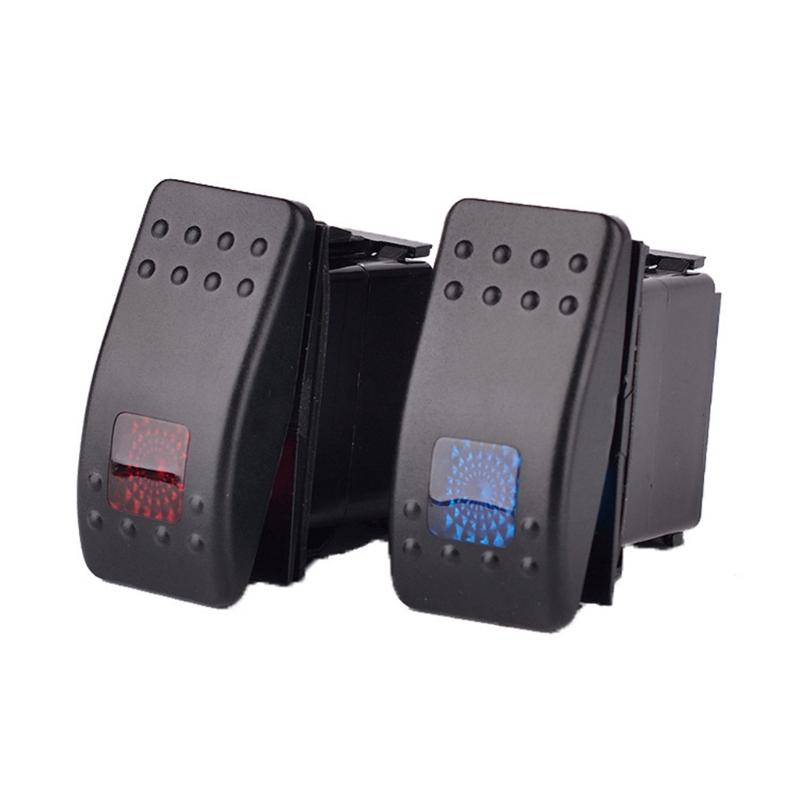 Rocker Lever Toggle Switch LED Light On Off 5Pin 12V 24V for Truck Car Boat RV
