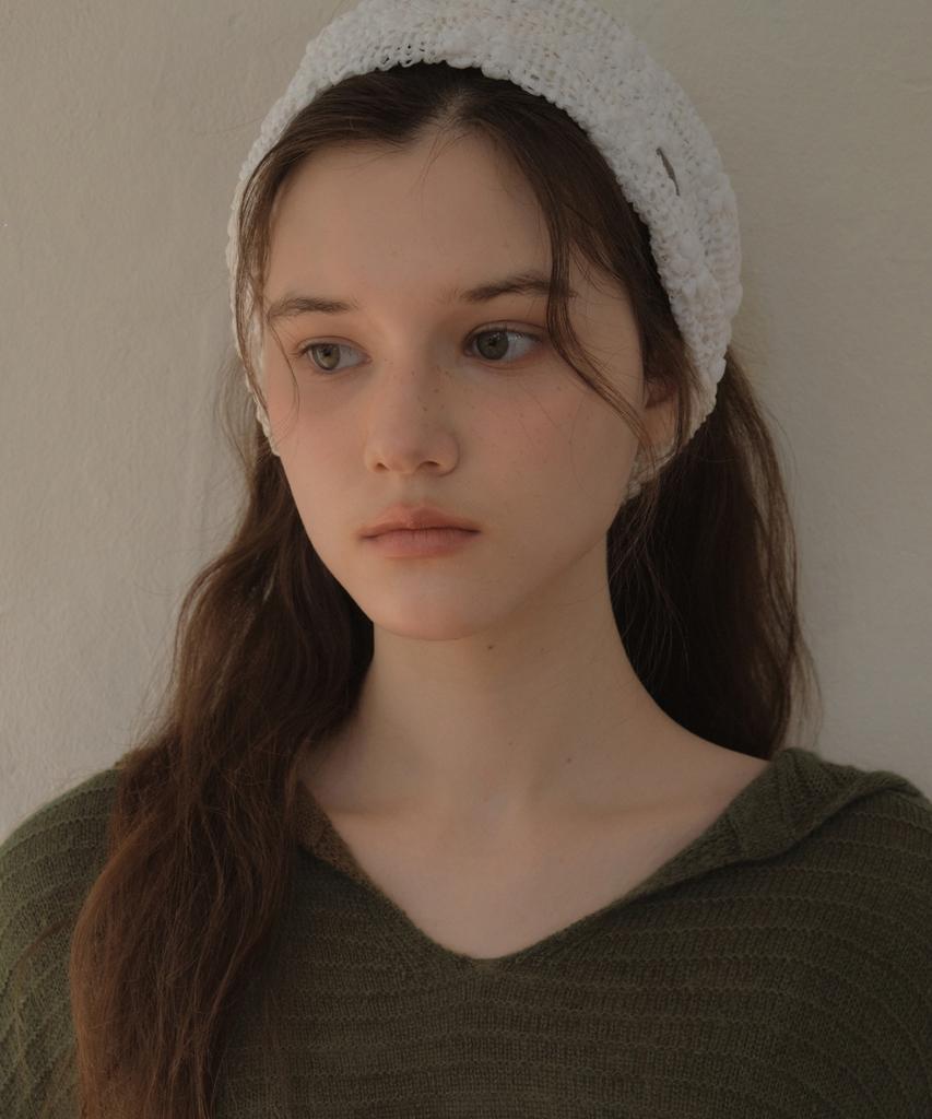 Ournostalgia Flower Shell Hairband_White(O26Acc06)