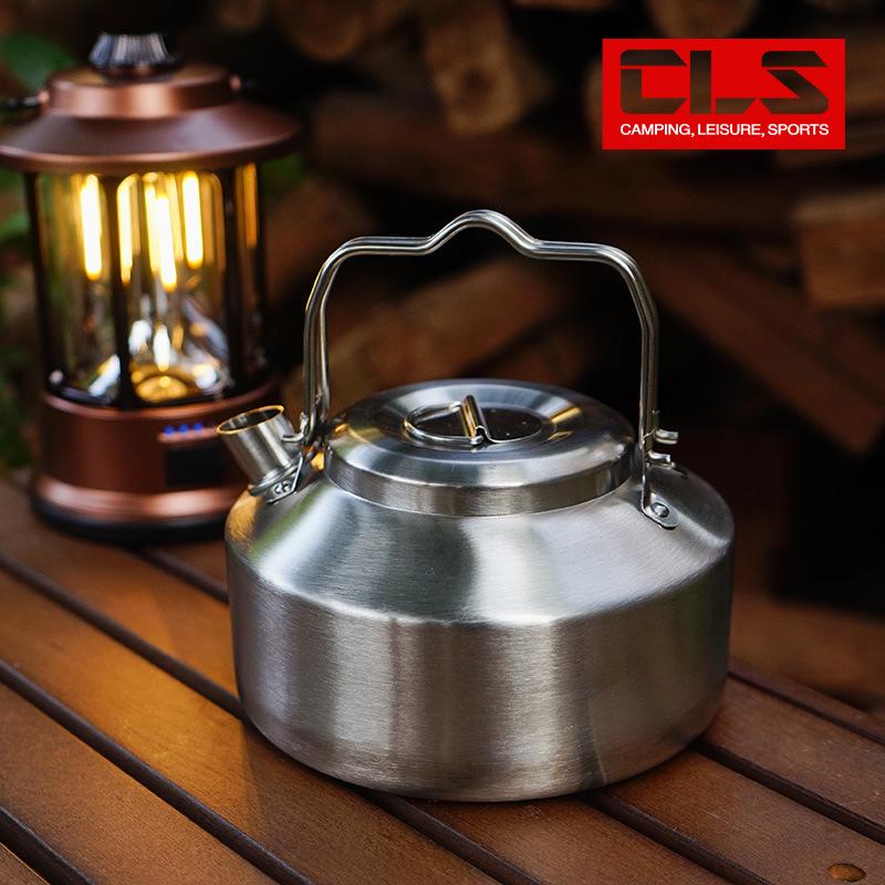 CLS 1L Ultra-Light Outdoor Camping Kettle - 304 Stainless Steel Mini Teapot/Coffee Pot