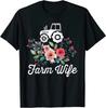 Farm Wife Farmer's Wife Design Great Gift Idea Premium T-Shirt S-3XL